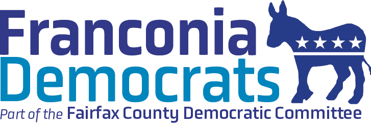 Franconia Democrats with donkey image Part of the Fairfax County Democratic Committee